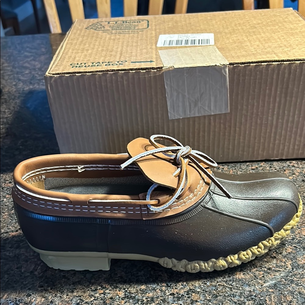 L.L. Bean Brown and Tan Boots with Waterproof Design size 8W